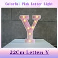 thumbnail image 2 of JilgTeok 4 Packs Colorful Light Up Letters LED Letter Lights for Proposal Statement Birthday Party Wedding Home Bar Decoration Scene Decorative Light Clearance, 2 of 3