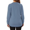 thumbnail image 5 of OutfitShow Plus Size Sweatshirts for Women Crewneck Long Sleeve Casual Tunic Tops Lightweight Pullover with Pockets,S-5XL, 5 of 9
