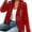 Red-XL, variant on Casual Open Front Floral Lace Blazers Jackets for Women Long Sleeve Lapel Neck Sheer Mesh Cardigan Coat for Evening Party