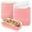 Pink, variant on Lsupdaol 50 Pcs 7" Paper Hot Dog Trays Disposable Paper Food Nacho Boats Hot Dog Holders food Plates Disposable Serving Trays for Carnivals, Parties, Dinner, Cookouts(Yellow)
