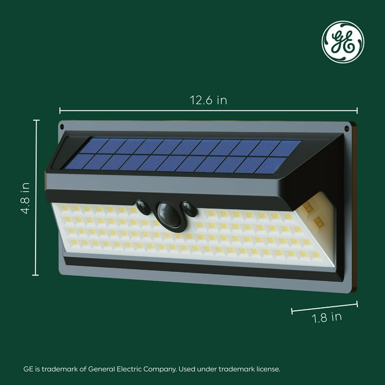 GE Outdoor Security LED Wall Light, 2400 Lumens, Solar Powered photo 7