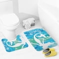 thumbnail image 4 of Mermai Bathroom Rugs Set 2 Pieces, Bathroom Set - Quick Drying Bath Mat And U-Shaped Toilet Rug, Water Absorbent Bath Carpet For Bedroom Floor Living Room, Machine Washable, 4 of 6