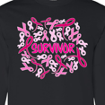 thumbnail image 4 of Inktastic Survivor Pink Ribbons for Breast Cancer Awareness Long Sleeve T-Shirt, 4 of 5