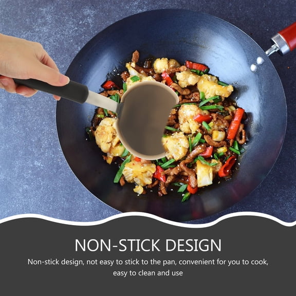 WESIEVYA 3-Piece Silicone Kitchen Utensil Set for Stirring, Turning, and Frying