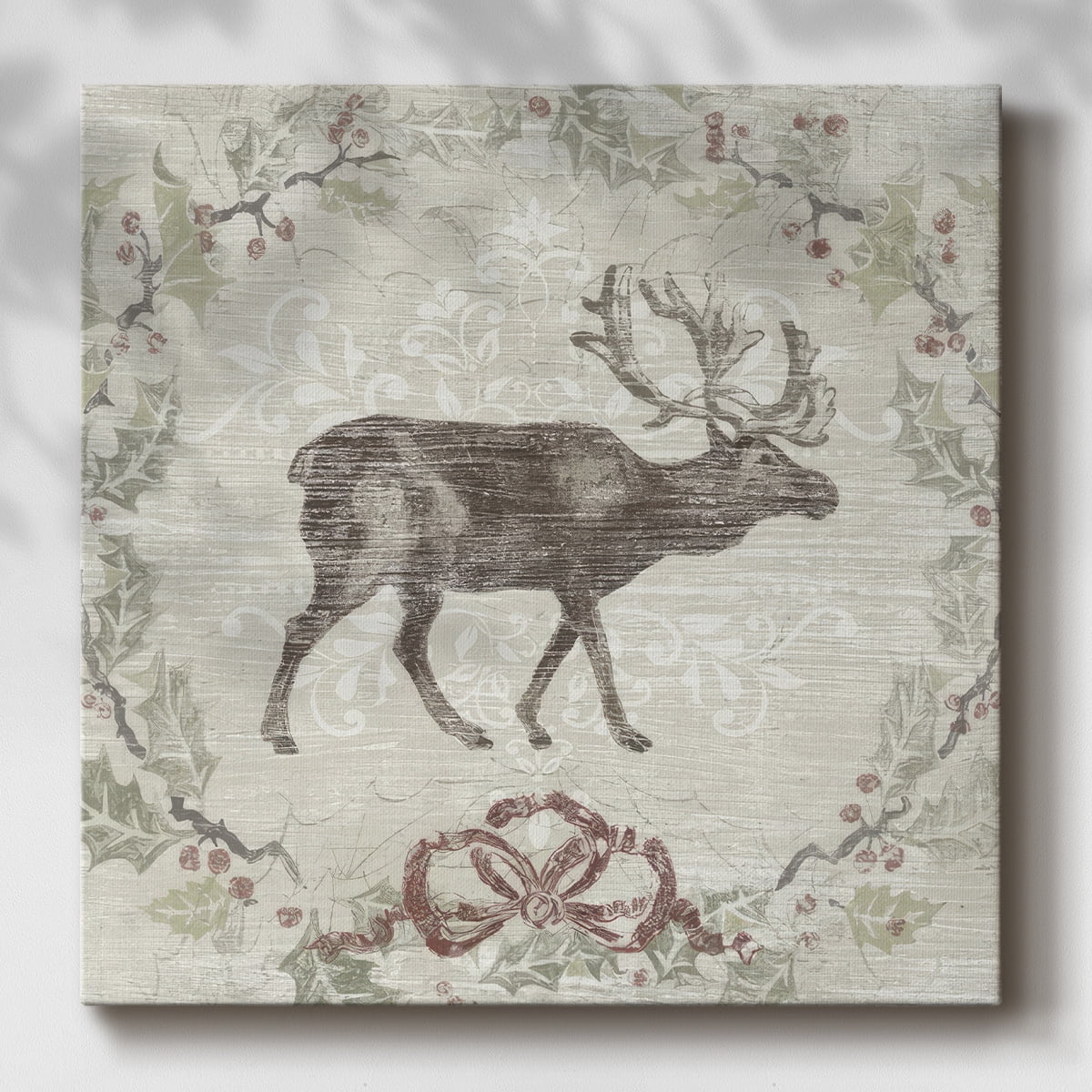 Cabin Christmas V- Gallery Wrapped Canvas