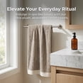 thumbnail image 2 of REGALWOVEN 100% Cotton Striped Hand Towels, Soft Absorbent Quick Drying Towel Sets for Home, Hotel, 14" x 32" Khaki 2, 2 of 7