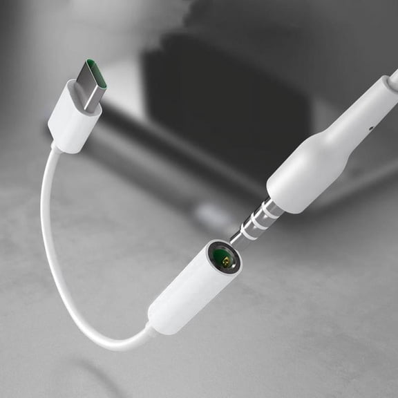USB-C to 3.5mm Audio Adapter, Type-C Female to AUX Headphone Jack Converter for Phone Tablet, Hi-Fi Sound Quality