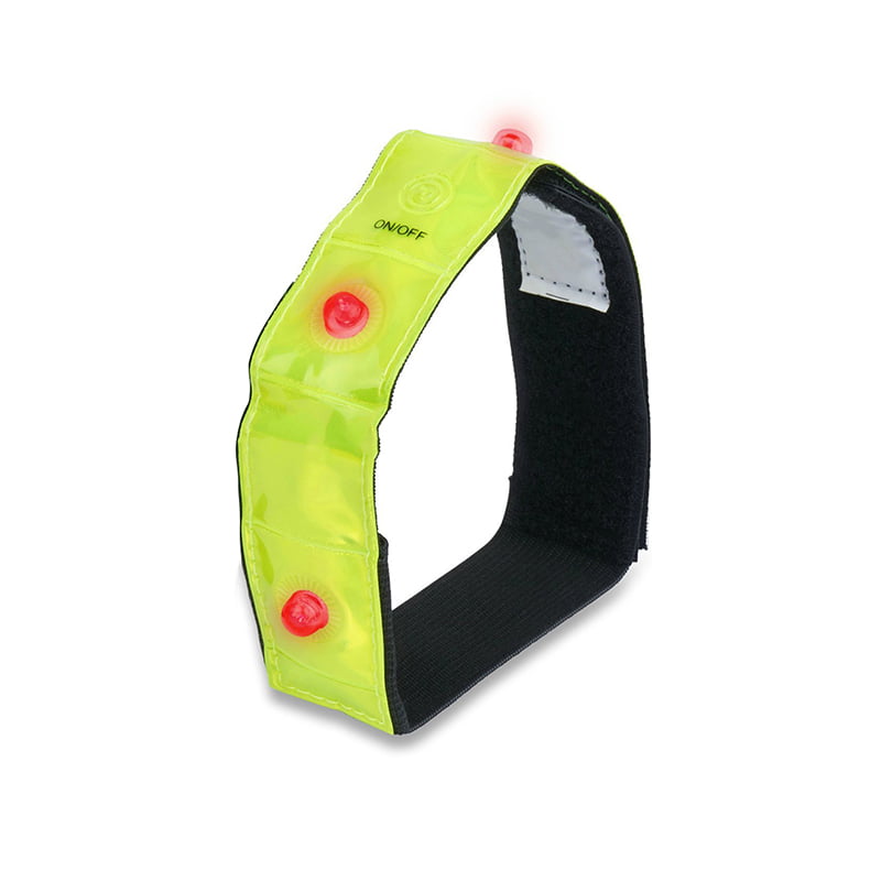 Night Light Flash Reflective 4LED Running Bicycle Accessories Belt 