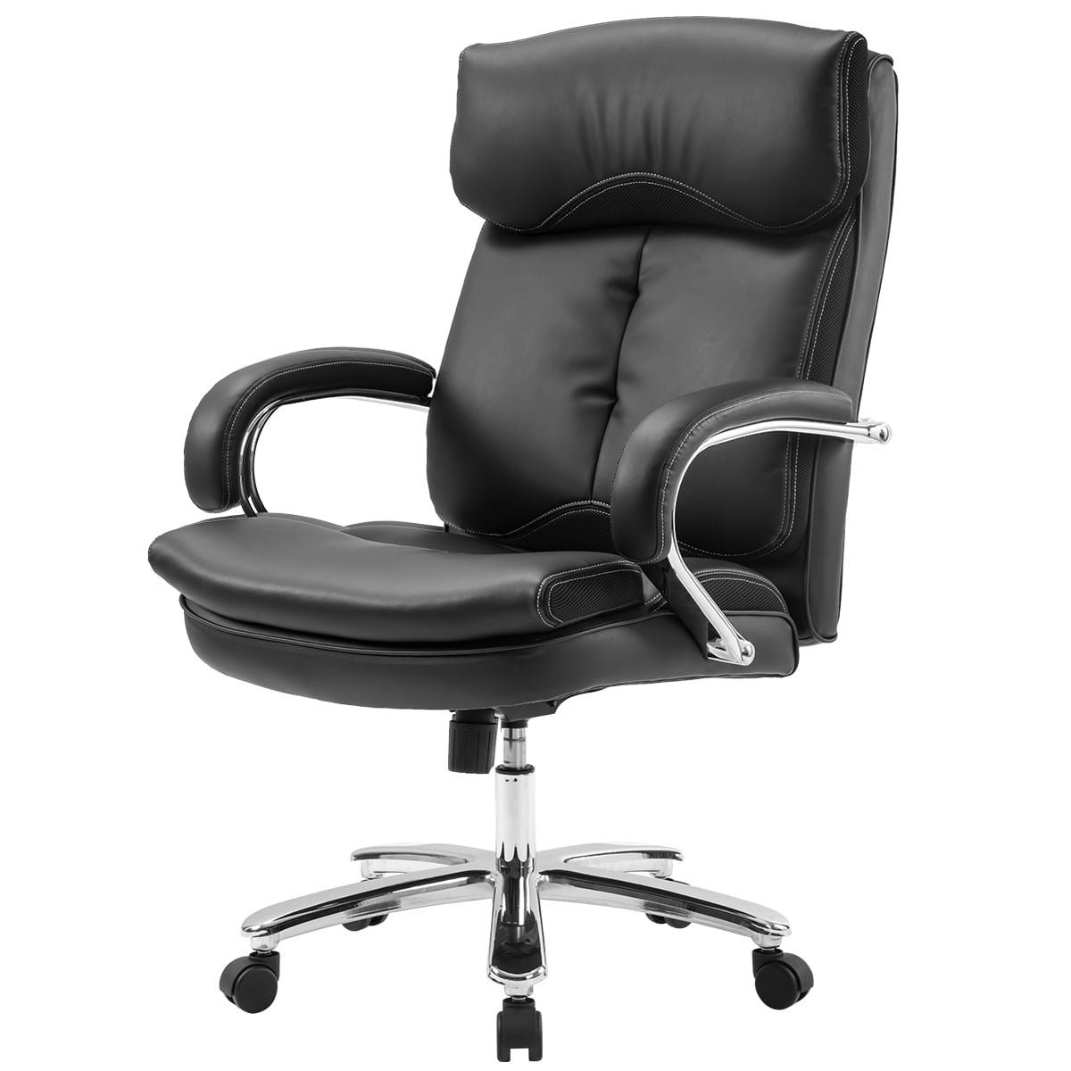 CLEARANCE! 26''x26''x47.6'' Big and Tall Office Chair, Ergonomic PU Leather High Back Cheap