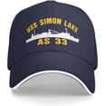 thumbnail image 2 of USS Simon Lake AS 33 Unisex Baseball Caps Sandwich Caps Casual hat, 2 of 8