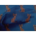 thumbnail image 4 of oneOone Cotton Poplin Fabric Cat Ikat Printed Fabric 1 Yard 56 Inch Wide, 4 of 4