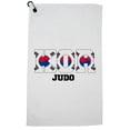 thumbnail image 1 of South korea Judo - Olympic Games - Rio - Flag Golf Towel with Carabiner Clip, 1 of 5