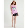 thumbnail image 3 of Joyspun Women's Print Tank Top and Shorts Pajama Set, 2-Piece, Sizes S to 3X, 3 of 6