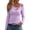 Purple, variant on EDFBUYKRS Women Plus Size Tunic Tops Spring Round Neck Tops Long Sleeve Stripe Print Blouse Purple Sweatshirt for Ladies Xl
