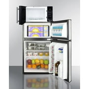 Summit Appliance 2 Door Microwave & Refrigerator-Freezer Combination with Allocator