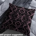 thumbnail image 2 of jejeloiu Neon Geometric Checkered Fabric by the Yard 5 Yards,Modern Aesthetic Artwork Fabric for Sewing,Lightpink Black Plaid Home Decor Fabric by the Yard For Girl,Super Cozy Room Decor, 2 of 6