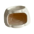 thumbnail image 4 of Ceramic Hideout House Hamster Feeding Bowl Long Lasting Material for Rats Chinchilla Small Animals, 4 of 9