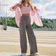 thumbnail image 5 of WILLBEST Pantalones Casuales para Mujer, Pantalones de Yoga de Pierna Ancha con Bolsillos, Pantalones Deportivos Holgados y Elásticos para Una Comodidad Durante Todo el Día. Mediana, 5 of 6
