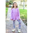 thumbnail image 2 of Millie Loves Lily Plum & Purple Long Sleeve Tops & Leggings Set,Big Girls,Size 5,(4-PCS), 2 of 6