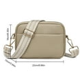 thumbnail image 3 of Women Chain Shoulder Bag Zipper Solid Sling Bag Retro Square Bag Travel Work Bag, 3 of 9