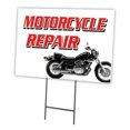thumbnail image 1 of SignMission C-1216-DS-Motorcycle Repair 12 x 16 in. Yard Sign & Stake - Motorcycle Repair, 1 of 1