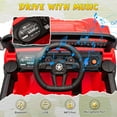 thumbnail image 5 of 12V Kids Ride on Toys Cars with Parents Control, Toddler Electric Ride on Truck Car with Early Education Function, Riding Toy with 4 Wheel Suspension, MP3, USB, Electric Vehicle for Aged 3+, Red, 5 of 8