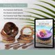 thumbnail image 4 of Set of 4 Coconut Shell Bowls + Wooden Spoons & Holders for Salad, 4 of 5