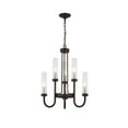 thumbnail image 3 of Justice Design Group Fsn-4343-Clfr Anchor 6 Light 23" Wide Taper Candle Chandelier - Black, 3 of 3