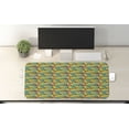 thumbnail image 2 of Exotic Computer Mouse Pad, Colorful and Abstract Tropical Jungle Pattern Monstera Leaf Silhouettes, Rectangle Non-Slip Rubber Mousepad X-Large, 35" x 15", Sea Green Earth Yellow, by Ambesonne, 2 of 2