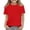 Red, variant on Shirts for Girls Short Sleeve Tops Crewneck Blue Summer Clothing T Shirts for Girls 2T