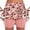 Pink, variant on DailyTrove Women Pink Cherry Print Skort Casual Cute Summer Skirt with Built-in Shorts