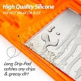 thumbnail image 4 of Silicone Griddle Tools Mat for Blackstone, Silicone Spatula Mat BBQ Tool Mat Grill Utensil Holder Side Shelf Mat for Kitchen Countertop Grilling Accessories (Orange), 4 of 6