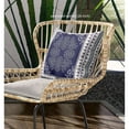 thumbnail image 4 of Window Wreath Palace Suede Zippered Pillow W Insert in Light Green Blue 18 x 18, 4 of 4