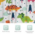 thumbnail image 5 of Cortina de ducha de dinosaurio para baño infantil., 5 of 5