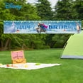 thumbnail image 2 of Frozen Happy Birthday Yard Banner - Vibrant outdoor and indoor party decorations with animated characters, perfect Christmas, Valentine's Day and Easter gifts, 2 of 8