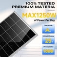 thumbnail image 6 of WERCHTAY 1000W Mono Solar Panel 18BB Power RV Camping Home Camp Off Grid Charge, 6 of 9