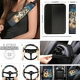 thumbnail image 3 of Jeiento Wolf Car Seat Covers Accessories Full Set of 17 Pcs, Universal Vehicle Front Rear Seat Covers Car Floor Mats Starry Sky Steering Wheel Cover Seat Belt Shoulder Pad Armrest Cover, 3 of 7