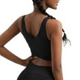 thumbnail image 3 of Minnieouse Camisola de yoga para mujer Vestido de fitness femenino Estilo simple Chalecos para niñas Sujetador sin mangas Chaleco Top Camisas Type2 NO2, 3 of 6