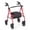 red, variant on Hendoct 2-in-1 Rollator Walker with Seat (Purple), 8-Inch Large Wheels & Versatile Braking System, Adjustable Height