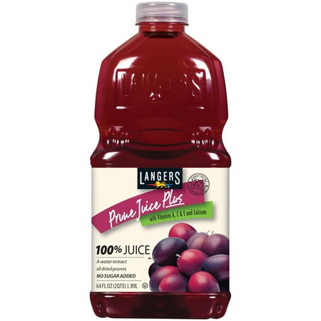 Langers 100% Juice, Prune Plus, 64 Fl Oz