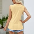 thumbnail image 7 of Mittory Women Eyelet Tops V Neck Embroidered Tank Lace Cutout Blouses Tee Sleeveless Shirt Casual, 7 of 7