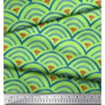 thumbnail image 3 of Soimoi Viscose Chiffon Fabric Scales Geometric Fabric Prints By Yard 42 Inch Wide, 3 of 3