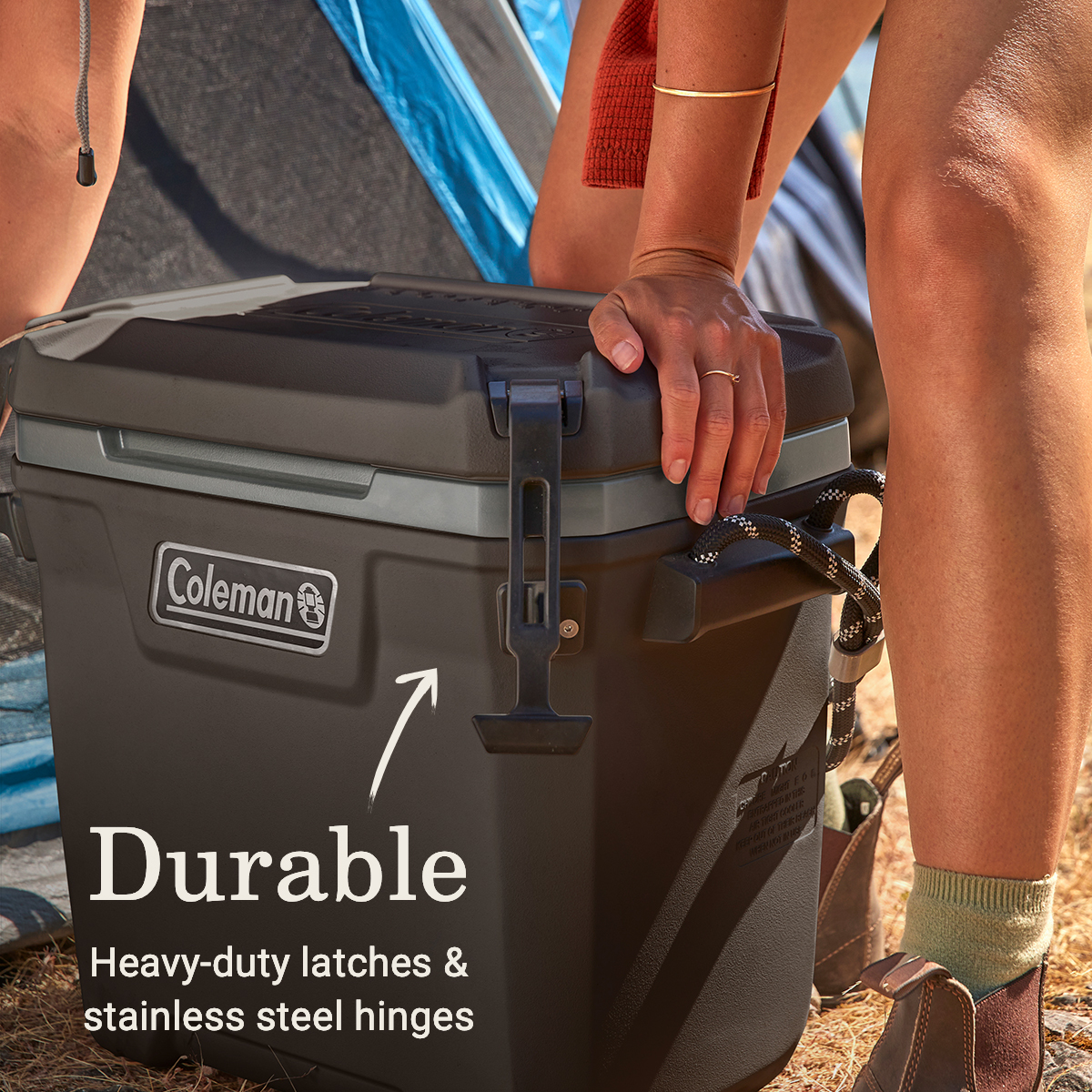 Coleman Convoy High Performance Series 28qt Hard Ice Chest Cooler, Brown, 17.75"' x'13.25" x 19.5" - image 4 of 11