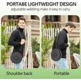 thumbnail image 5 of 2025 Upgraded XXL Collapsilbe Stool with Cushion,More Sturdy and Height 19.7“,D11.8”,Portable and Lightweight Adjustable Telescoping Stool for Camping Hiking BBQ Max Loading 1000Ibs, 5 of 15