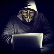 Vendetta White Mask - Anonymous Hacker Costume for Holiday Cosplay Parties - One Size Fit All Design Use Anime Fans Universal Size Mask