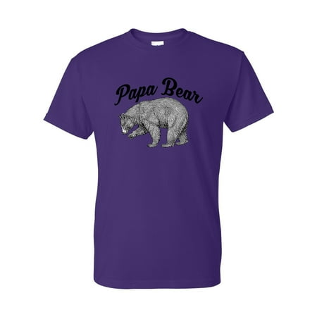 - Papa Bear Shirt Mens Graphic Tees Short Sleeve T-Shirt