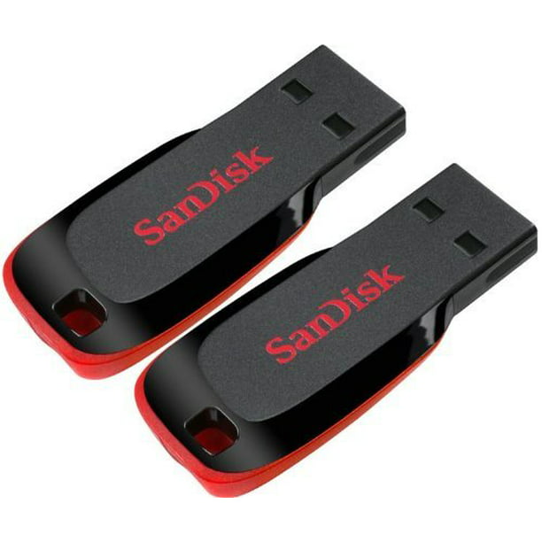 SanDisk 16GB (8GB x 2) Cruzer Blade USB 2.0 Drive Jump Pen Drive - Two Pack - Walmart.com