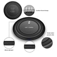 thumbnail image 3 of 7.5W and 10W Fast Charging Ultra Slim Wireless Charger Pad Compatible With Kyocera Hydro Elite C6750 - LG V40 ThinQ, Google Nexus 5 4, G4 G3 G2 - Motorola Google Nexus 6, Droid Turbo Mini MAXX, 3 of 6