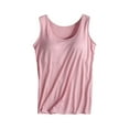 thumbnail image 4 of Camisole en Coton pour Femmes, Camisole Ajustable avec Soutien-Gorge Intégré, Tricot Extensible, 4 of 6