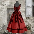 thumbnail image 1 of WILLBEST Robe d'Opéra pour Femmes Imprimé Robe Évasée Sans Manches Robe Tunique Robes d'Invité de Mariage, 1 of 3